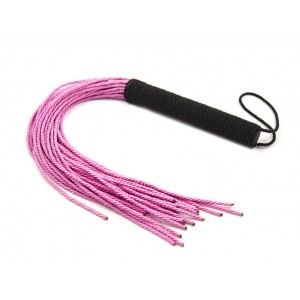 Мягкая плеть розово-черная (иной угол)