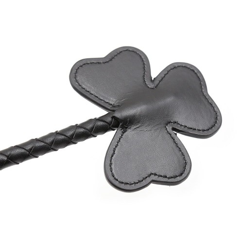 Черный стек с наконечником в виде клевера 70 см