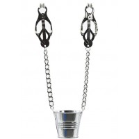 Зажимы клевер для сосков на цепи с ведёрком
