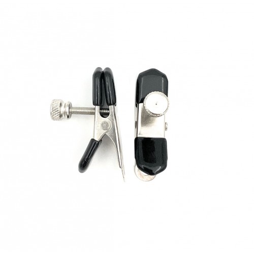 Регулируемые зажимы на соски серебряные