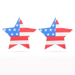 Набор патриотических пэстисов для груди Stars and Stripes Nipple Pasties (иной угол)