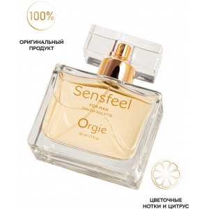 Туалетная вода с феромонами Orgie SENSFEEL, для мужчин, 50 мл (иной угол)