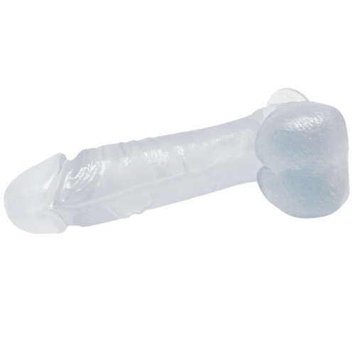 Фаллоимитатор на присоске прозрачный
