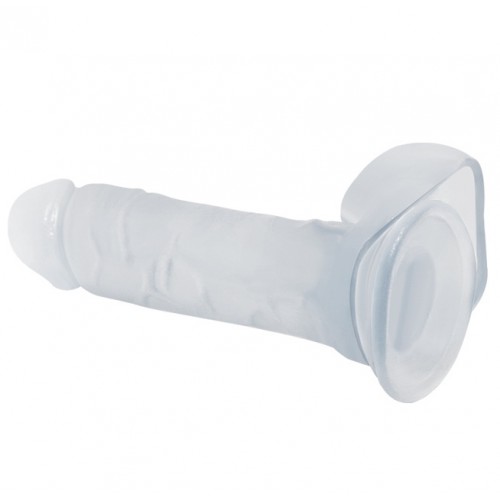 Фаллоимитатор на присоске прозрачный