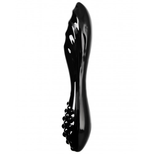 Двусторонний фаллоимитатор Satisfyer Dazzling Crystal 1, стекло, черный, 18,5 см