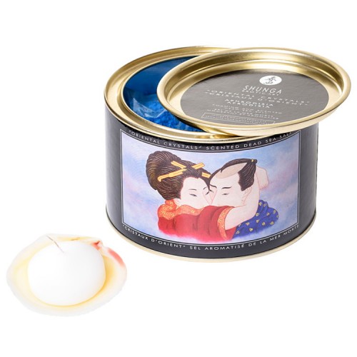 Соль мёртвого моря Shunga Bath Salts Ocean Temptations + свеча 600 гр