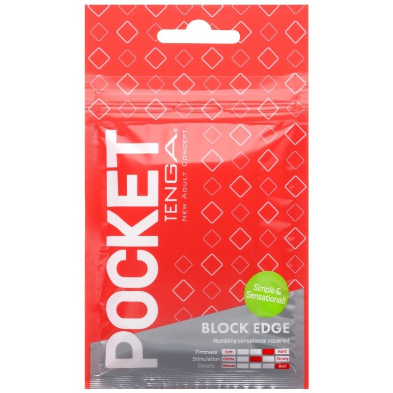 Карманный мастурбатор Tenga Pocket - Block Edge