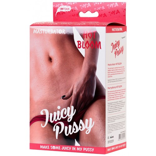Мастурбатор реалистичный TOYFA Juicy Pussy Hot Bloom, вагина, TPR, телесный, 15 см