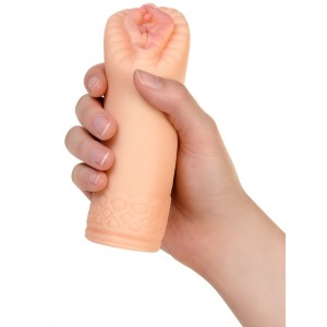 Мастурбатор реалистичный TOYFA Juicy Pussy Hot Bloom, вагина, TPR, телесный, 15 см (иной угол)