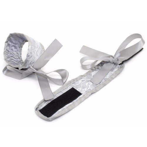 Белый кружевной набор БДСМ