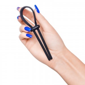 Лассо на пенис A-toys by TOYFA Keb, силикон, черное, 14 см