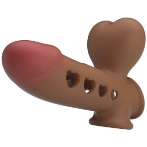 Насадка на пенис и мошонку с функцией расширения Airbag Penis Sleeve Tyronn (иной угол)