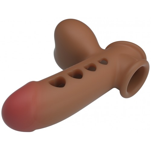 Насадка на пенис и мошонку с функцией расширения Airbag Penis Sleeve Tyronn