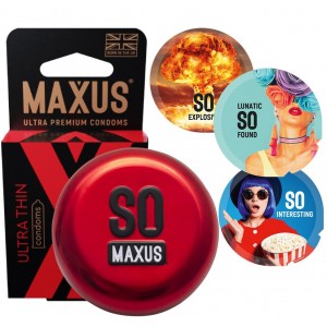 Презервативы в металлическом кейсе Maxus №3 Ultra Thin ультратонкие