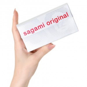 Полиуретановые презервативы Sagami Original 0,02 12 шт (иной угол)