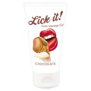 Массажное масло с ароматом клубники Erotic Massage Gel Chocolate