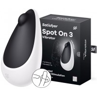 Клиторальный вибромассажер с толчковым стимулятором Satisfyer Spot On 3 черный