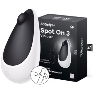 Клиторальный вибромассажер с толчковым стимулятором Satisfyer Spot On 3 черный Клиторальный вибромассажер с толчковым стимулятором Satisfyer Spot On 3 черный
