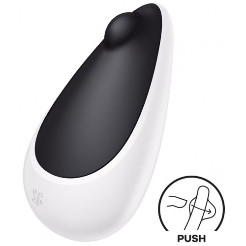Клиторальный вибромассажер с толчковым стимулятором Satisfyer Spot On 3 черный