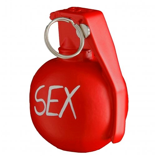 Держатель для карточек и фото "Лимонка. Sex-bomb" красный