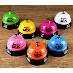 Звонок настольный Ring For Sex, красный (иной угол)