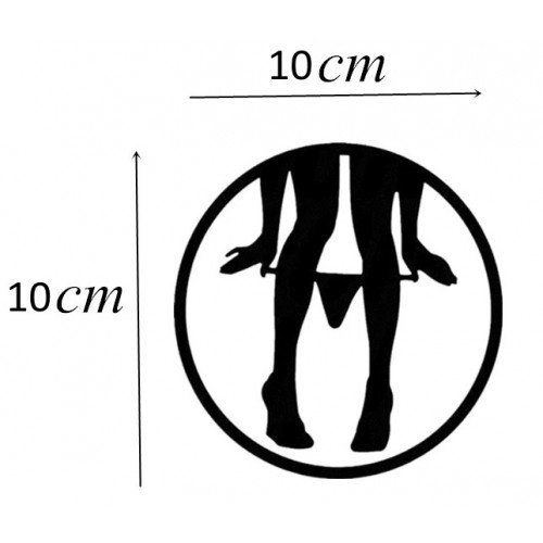 Виниловая наклейка на авто черная