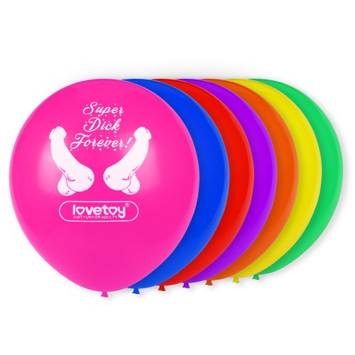 Воздушные шары Lovetoy Super Dick Forever Bachelorette Balloons