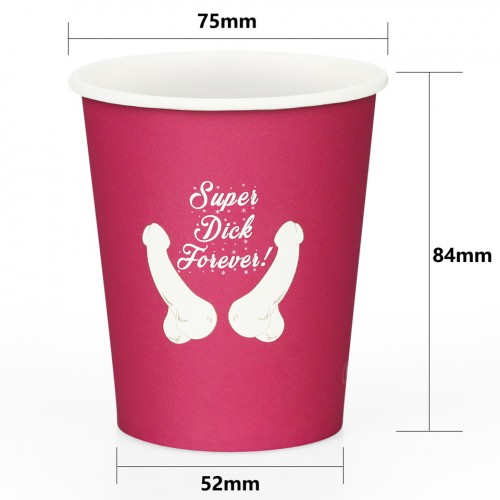 Набор бумажных стаканчиков Super Dick Forever 6 шт