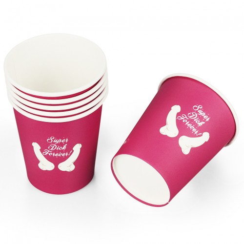 Набор бумажных стаканчиков Super Dick Forever 6 шт