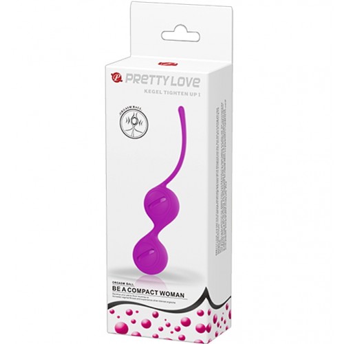 Вагинальные шарики со смещённым центром тяжести Pretty Love Kegel Tighten Up I, пурпурные