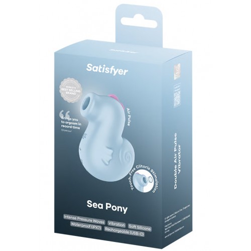 Вакуумно-волновой стимулятор клитора с вибрацией Satisfyer Sea Pony