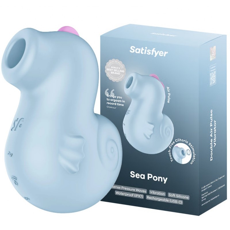 Вакуумно-волновой стимулятор клитора с вибрацией Satisfyer Sea Pony