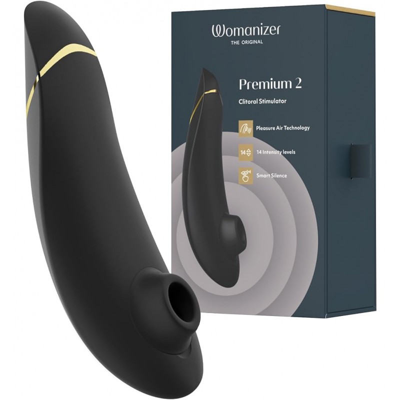 Бесконтактный стимулятор клитора Womanizer Premium 2 Black