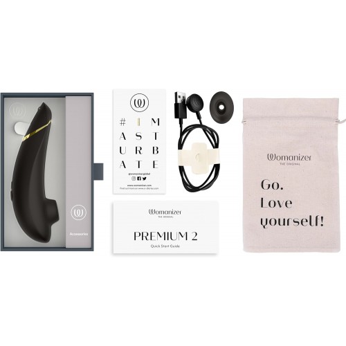 Бесконтактный стимулятор клитора Womanizer Premium 2 Black