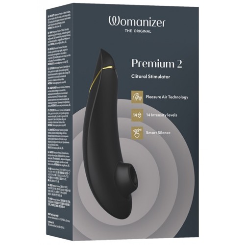 Бесконтактный стимулятор клитора Womanizer Premium 2 Black