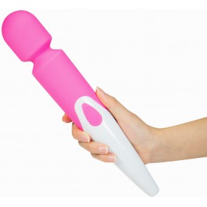 Перезаряжаемый вибромассажер iWand Pink (иной угол)