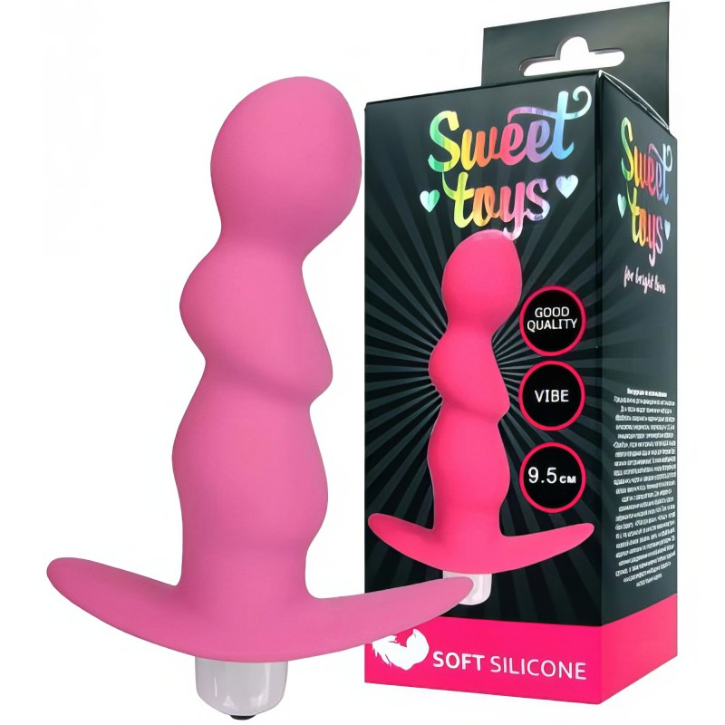 Анальная втулка вибрацией Sweet Toys