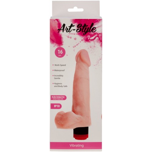 Вибратор с мошонкой Art Style 22 см