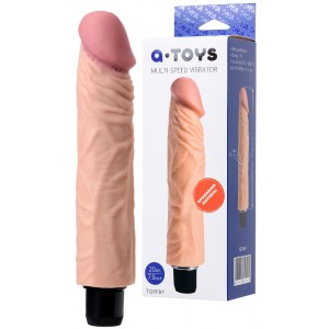 Реалистичный вибратор TOYFA A-Toys, TPE, Мульскоростной, 20 см