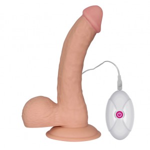 Реалистичный вибратор на присоске The Ultra Soft Dude 22,5 см (иной угол)