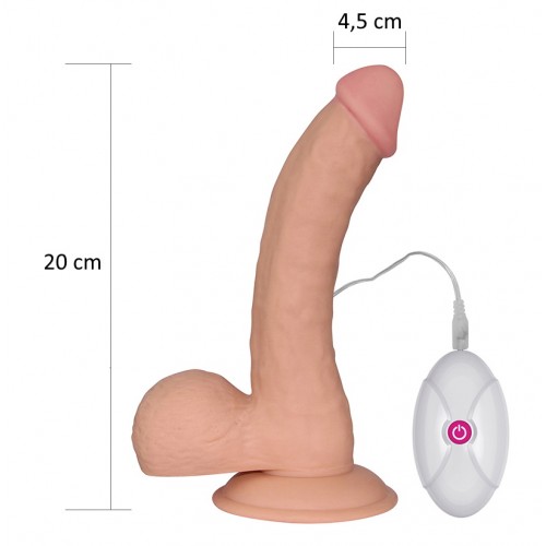 Реалистичный вибратор на присоске The Ultra Soft Dude 22,5 см