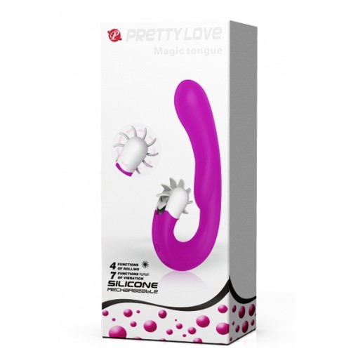 Перезаряжаемый вибратор Magic tongue
