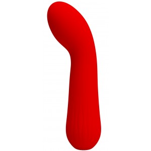 Перезаряжаемый мини-вибратор Pretty Love Faun красный (иной угол)