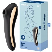 Вакуумно-волновой смарт-стимулятор Satisfyer Dual Kiss черный