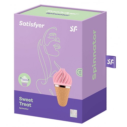Вращающийся стимулятор Satisfyer Sweet Treat розовый
