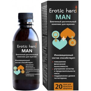 Мужской биогенный концентрат для Усиления Эрекции Erotic Hard Man 250 мл