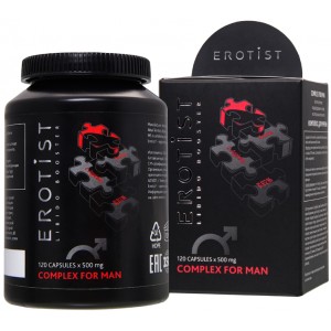 Капсулы Erotist COMPLEX FOR MAN, для улучшения эректильной функции, 120 капсул