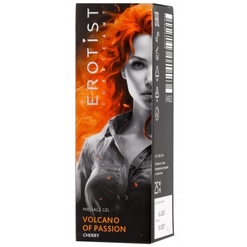 Гель Erotist жидкий вибратор Volcano Of Passion со вкусом вишни 25 гр