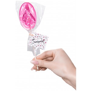 Леденец Sosuчki «Вагинка Irish Cream», розовая, 50гр. (иной угол)