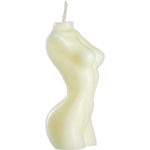 Белая фигурная свеча Женское Тело 9 см (иной угол)